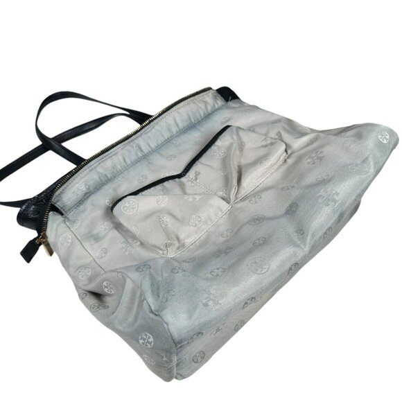 Tory Burch Black Clay Shopper Tote Pebble Leather - Picture 10 of 15